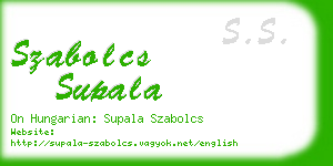 szabolcs supala business card